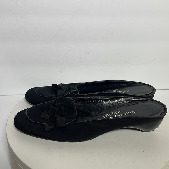 Salvatore Ferragamo black mules size 6.5 B - Picture 7 of 12